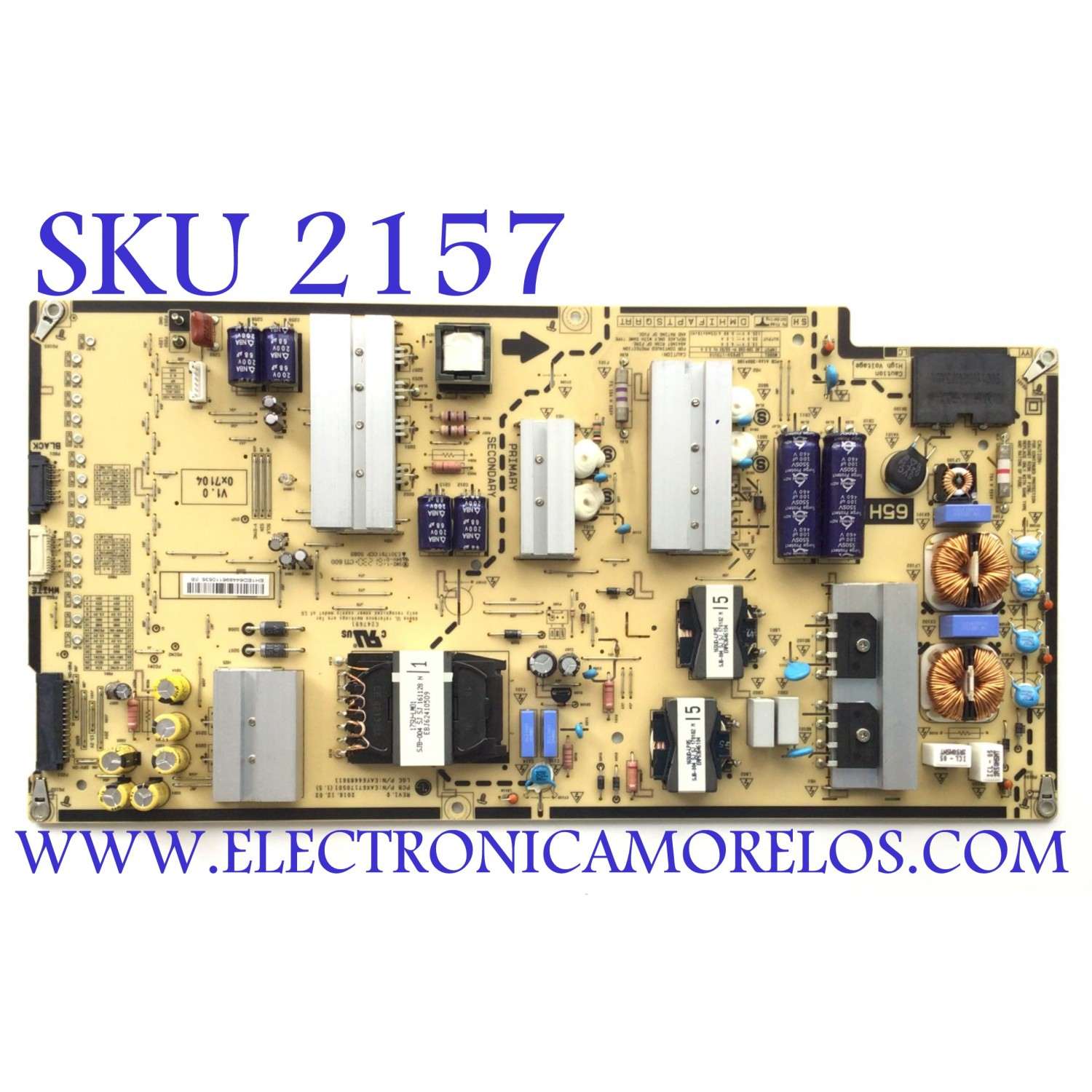 FUENTE PARA TV LG / NUMERO DE PARTE EAY64489611 / EAX67170501 / 64489611 / PANEL LC650EQF (YK)(M1) / MODELO 65SJ9500-UA.AUSYLJR